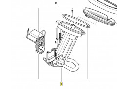 Filtre à carburant avec régulateur de pression pour BMW M5 E60