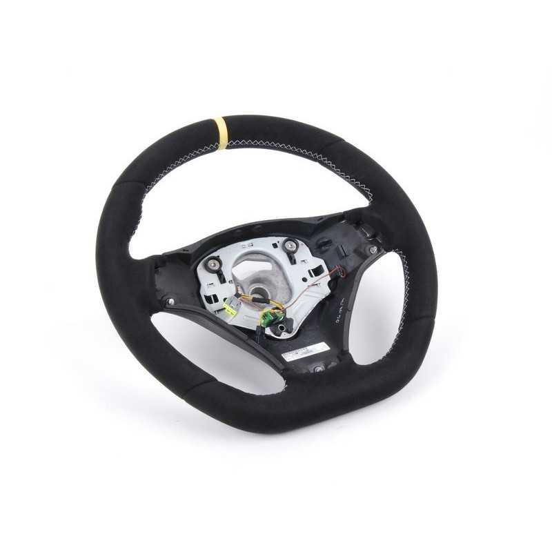  Housse de Volant de Voiture antidérapante Compatible avec BMW  E90 E91 E92 E93 E87 E81 E82 E88 X1 E84 325i 330i 335i 120i 130i 120d (Color  : 3 Colors Thread)