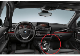 Placage console centrale noir brillant pour BMW Série 2 Coupé F22