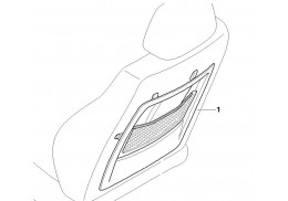 Paroi arrière avec filet pour BMW X1 E84