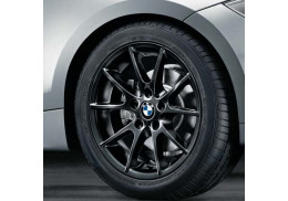 Jante BMW Série 1 Style 178 à rayons doubles noires pour Série 1 E81 E82 E87 E88