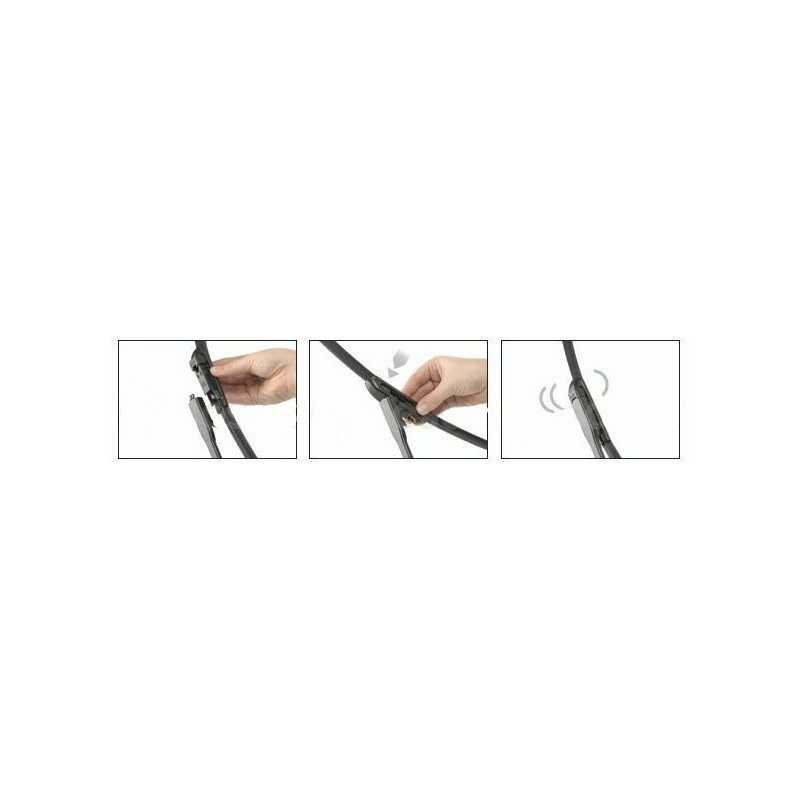 Jeu de balais d'essuie glace avant Flat Blade BMW Série 1 E81 E82 E87 E88
