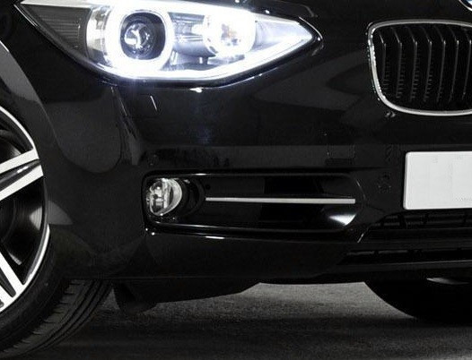 Grille De Phare Antibrouillard Avant Droit Pour BMW Série 1 F20 F21 LCI Sport 2015-2019 - Noir - Pièce De Remplacement