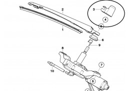 Bouchon de bouchon d'essuie-glace arrière Kit de suppression d'essuie-glace  arrière de voiture bloc écrou de capuchon