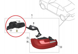 Porte-lampe de feux arrière pour BMW Série 2 F22 F23 (Coupé / Cabriolet)