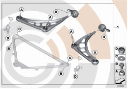 Kit bras de suspension BMW Série 3 E46 