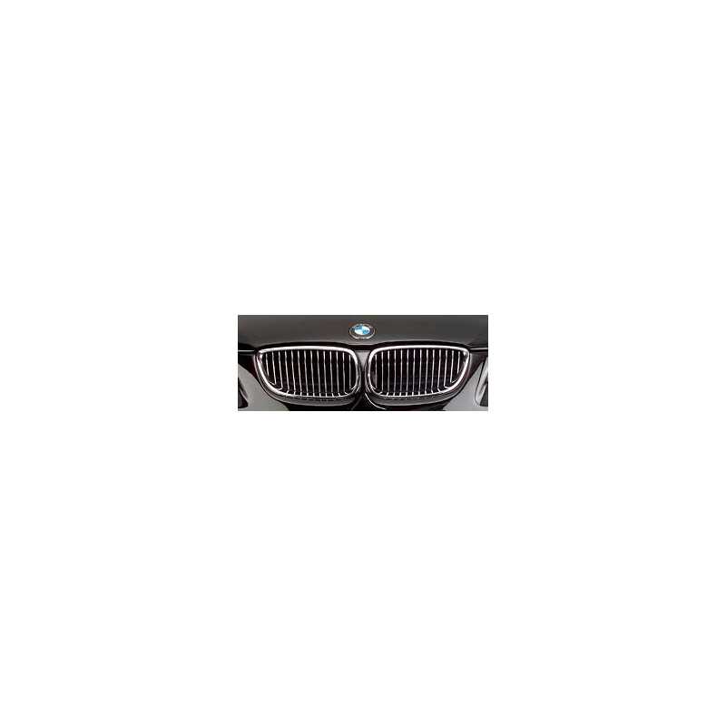 Paire grilles calandre chromées BMW pour Série 3 E90 E91 phase 2 (07/2008 à aujourd'hui)