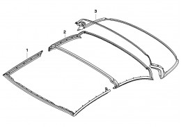 Joints escamotables de Hardtop pour BMW Série 3 E93 Cabriolet