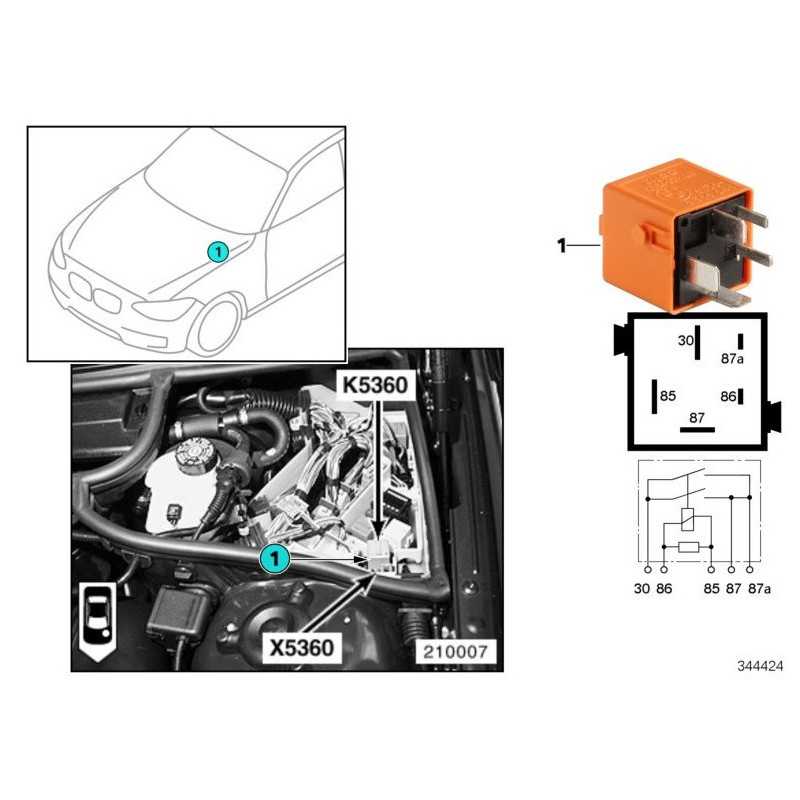 Relais pompe hydraulique pour BMW Série 3 E46 (M3) E90 E91 (330d)