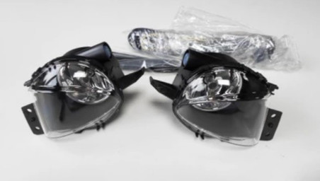 Feux Antibrouillard BMW E90 E91 Série 3 - Lentilles Fumées - Remplacement OEM 63176948374/6948374 - Compatible 2004-2008