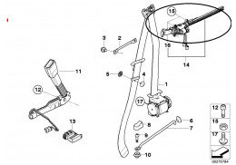 Approche-ceinture (coté au choix) pour BMW Série 3 Coupé E92