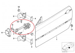 Frein de porte pour BMW Série 3 E46 Coupé et Cabriolet