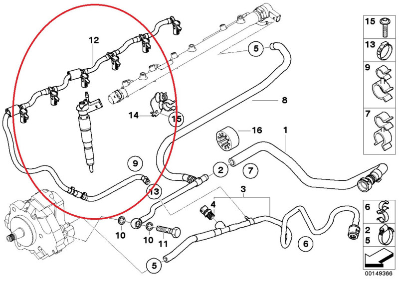 Capteur De Pression De Carburant BMW Série 3 E90 E91 E92 E93 F30 F80 F31 F34 - Neuf NTY