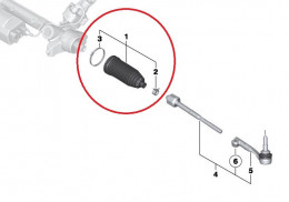 Nécessaire de réparation soufflet de crémaillère pour BMW Série 3 E90 E91 E92 E93 