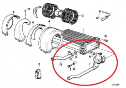 Soupape d'eau pour BMW Série 3 E30