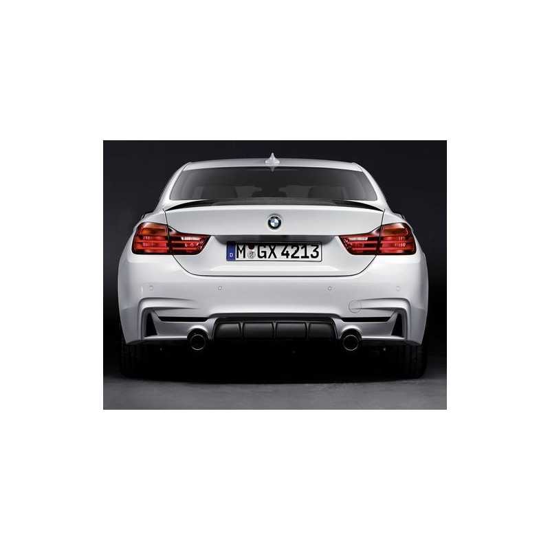 POUR BMW f36 4er Coupe voiture aérodynamique Design et technologie Arrière Diffuseur 475 Noir