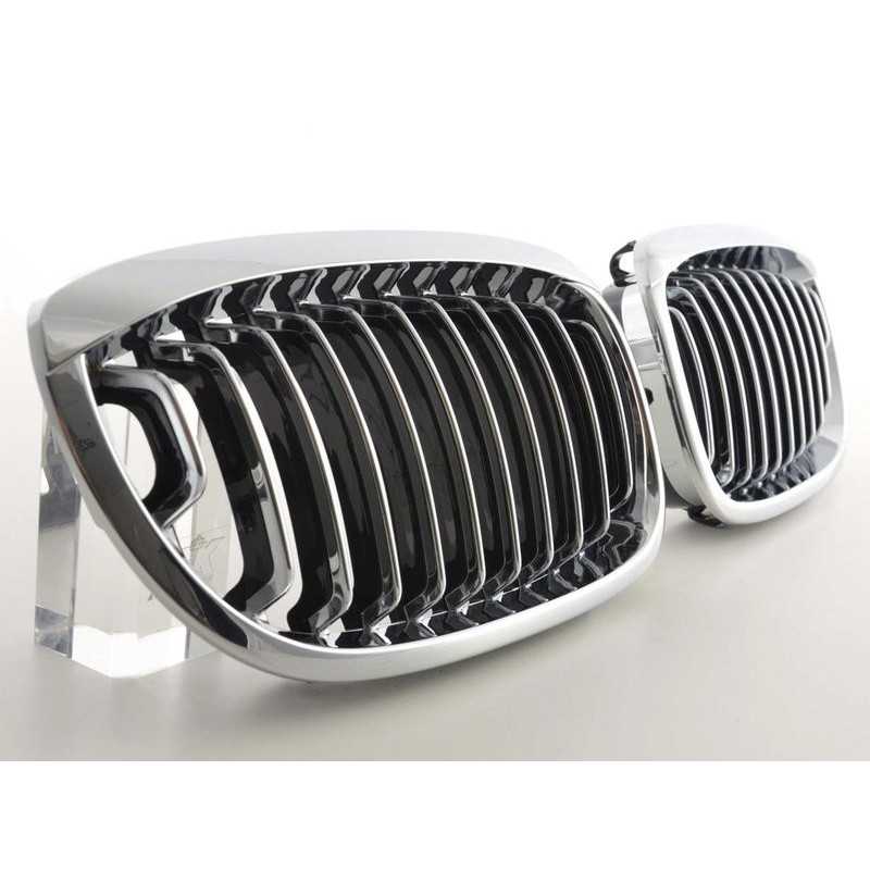 Grilles de calandres chromées pour BMW Série 5 E60 E61