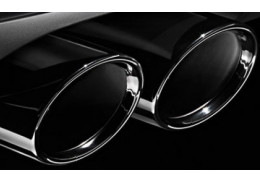 Embouts d'échappements chromés noir pour BMW Série 5 G30 G31
