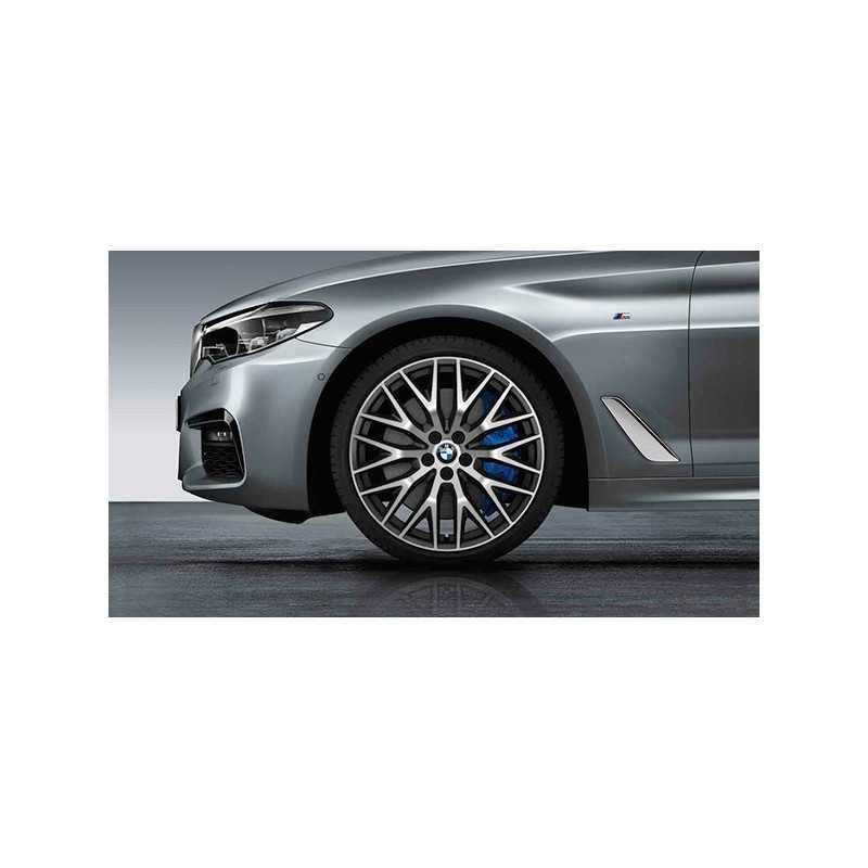 Jante 20" style 636 à rayons croisés, bicolores « Orbitgrey », polies pour BMW Série 5 G30 G31