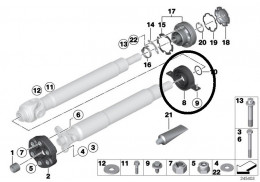 Palier intermédiaire d'arbre de transmission pour BMW Série 5 E60 E61