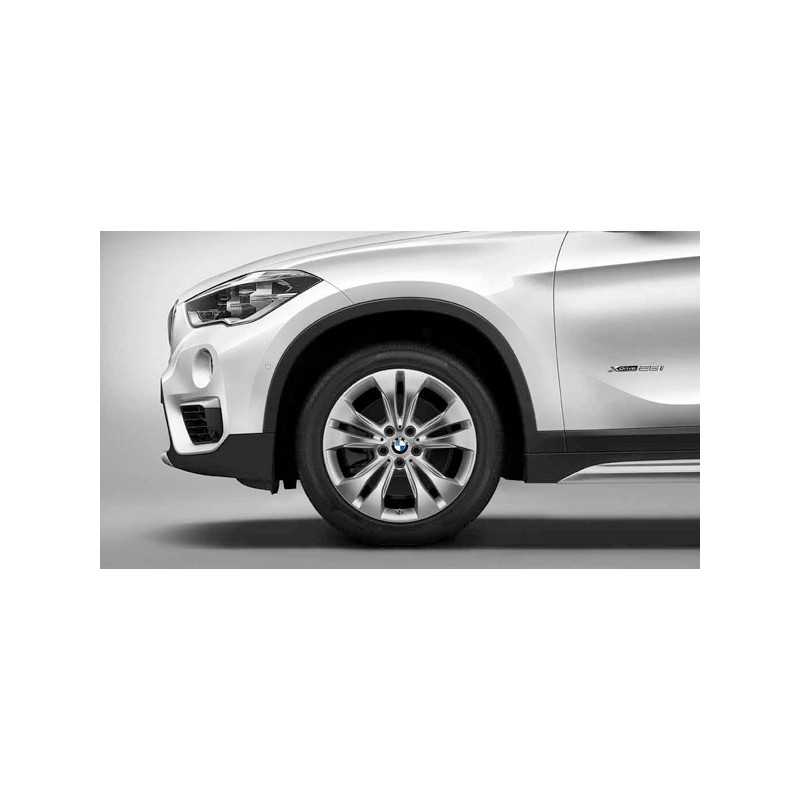 Jante 18" Style 567 à rayons doubles, bicolores « Reflexsilber »/polies pour BMW X1 F48