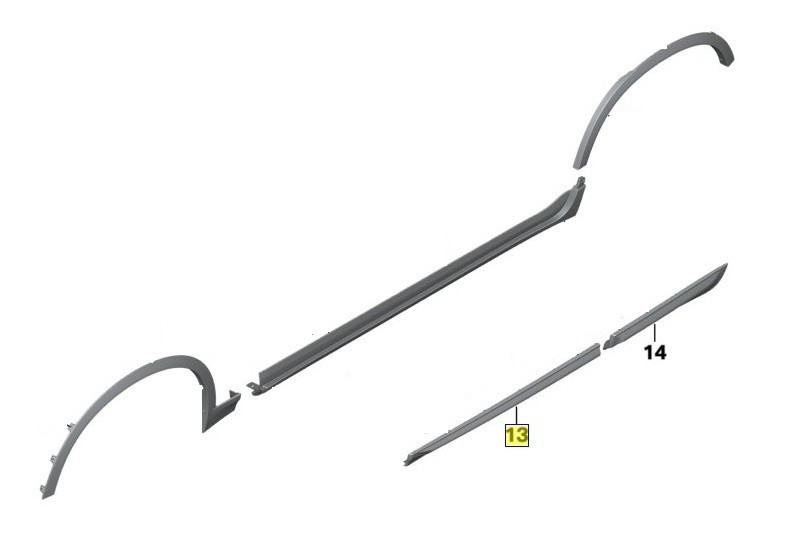Poignée Intérieure Porte Conducteur Pour BMW X3 F25 X4 F26 2011-2017 - Plastique Noir, Remplacement Direct - 5