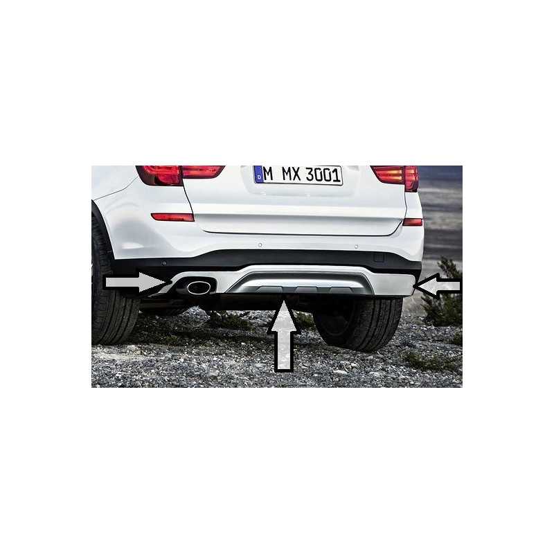 Carénage de soubassement de pare-choc arrière finition Xline pour BMW X3 F25