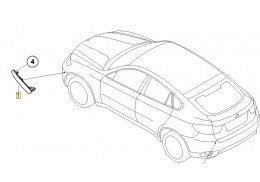 Catadioptre avant (coté au choix) pour BMW X6 E71