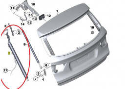 Actionneur à broche de coffre arrière (coté au choix) pour BMW X3 F25