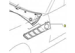 Grille de décor latérale en apprêt (coté au choix) pour BMW Z3 