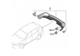 Composants aérodynamiques arrière BMW M Performance pour BMW X5 F15