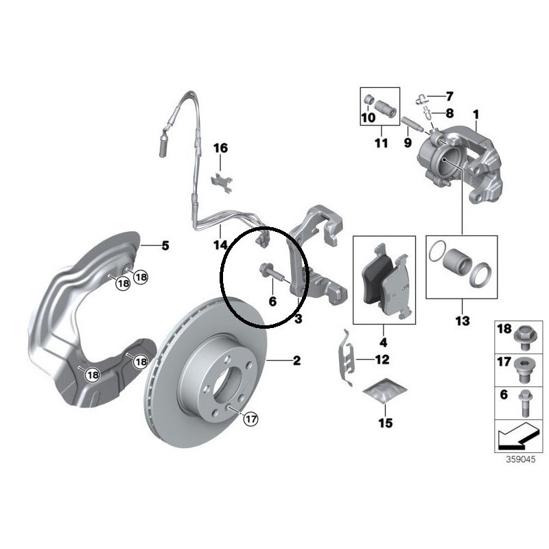 Vis D'étrier De Frein BMW M10x26.5 | Référence 34203414763 | Pour Modèles Z4, Z3, Série 8, 7, Etc. - 6
