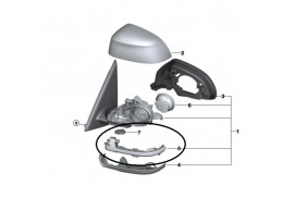 Clignotant additionnel de rétroviseur extérieur pour BMW X6 F16