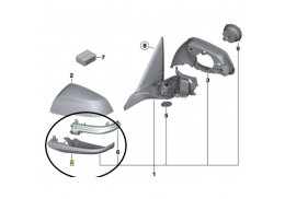 Carter inférieur de rétroviseur extérieur pour BMW Série 3 F30 F31 F34 GT