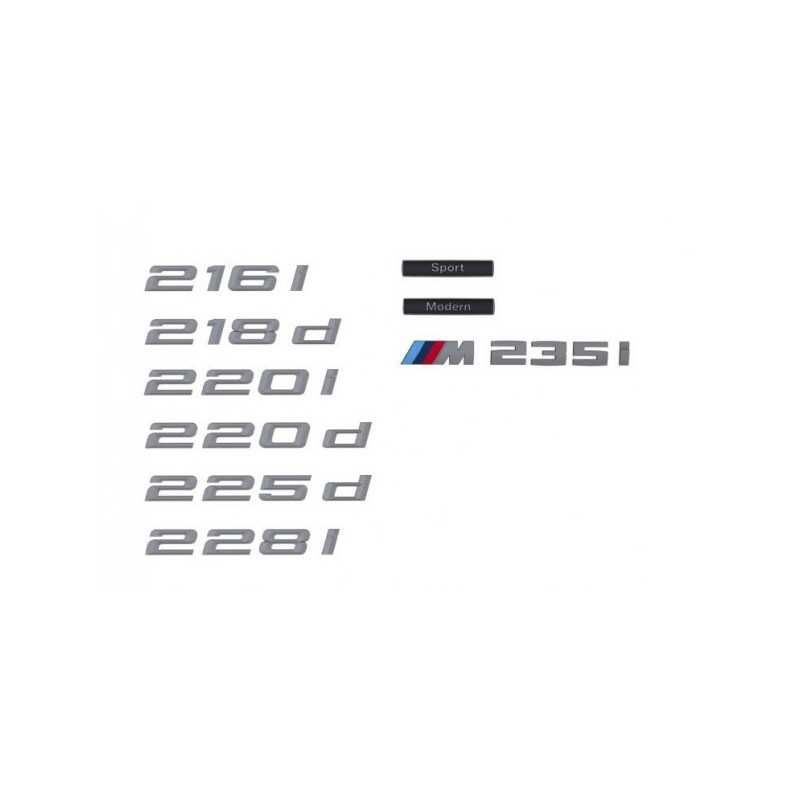 Logo de coffre et porte pour BMW Série 2