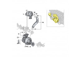 Joint torique de turbocompresseur pour BMW X5 E70