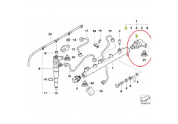 Soupape régulateur de pression de carburant pour BMW Série 3 E46 (diesel uniquement)