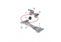 Silenbloc de boite de vitesses pour BMW Série 1 E81 E82 E87 E88 (non compatible 130i)