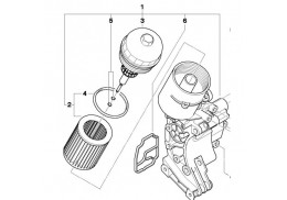 Couvercle de filtre à huile pour BMW Série 1 E81 E82 E87 E88