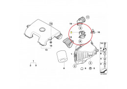 Débitmètre d'air pour BMW Série 1 E81 E87 (116i)