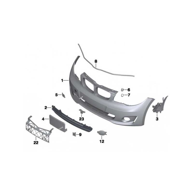 Revêtement de pare-choc avant pour BMW Série 1 E82 E88