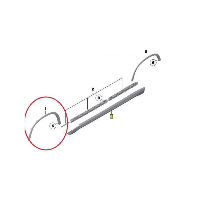 Elargisseur d'aile avant (coté au choix) pour BMW X1 E84