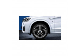 Jante 21" BMW M Performance style 310 M à rayons doubles, bicolores « Orbitgrey », polies pour BMW X6 F16