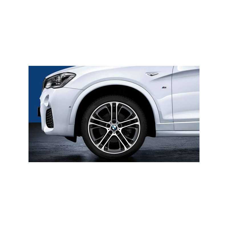 Jante 21" BMW M Performance style 310 M à rayons doubles, bicolores « Orbitgrey », polies pour BMW X6 F16