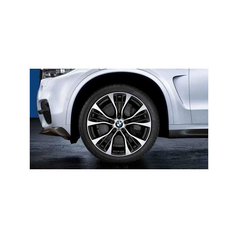 Jante 21" BMW M Performance style 599 M à rayons doubles, bicolores « Orbitgrey », polies BMW X6 F16