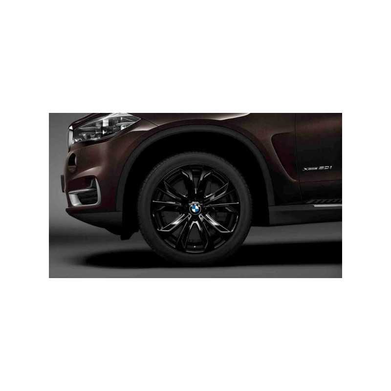 Jantes 20" style 491 à rayons en étoile, bicolores noir brillant, polies BMW X5 F15