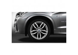 Jante 19" style 622 M à rayons doubles, bicolores « Ferricgrey », polies pour BMW X4 F26