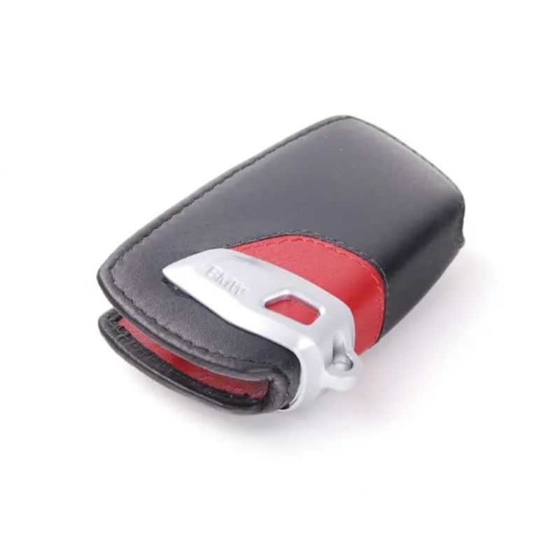 Etui cuir design pour clé BMW Série 4 Couleur Rouge