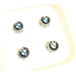 Jeu de bouchons de valve avec logo BMW M - Silver