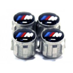 4er Set Bouchons de valve-M Power logo Chrome Capuchons antipoussière Valve capot BMW 